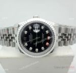 Replica Rolex Datejust Black Dial Jubilee Strap Watch 36mm